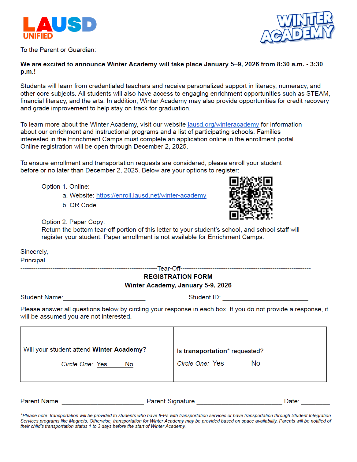 High School WA App_2025